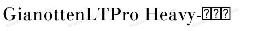 GianottenLTPro Heavy字体转换